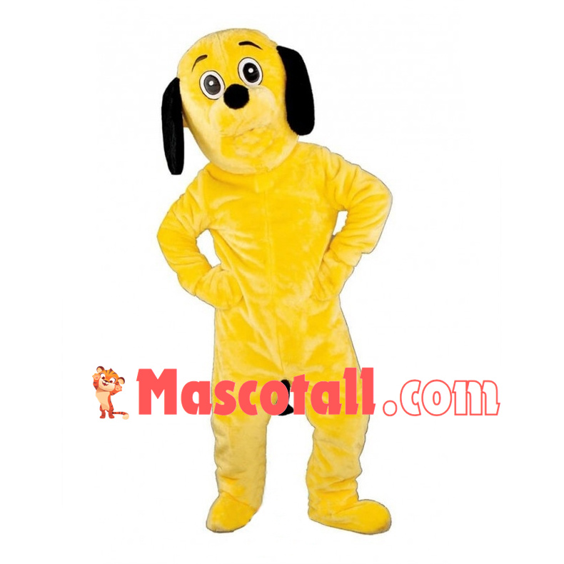 Yellow Dog Mascot Costume