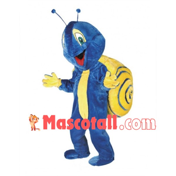 Lovely Blue Snail Mascot Costume