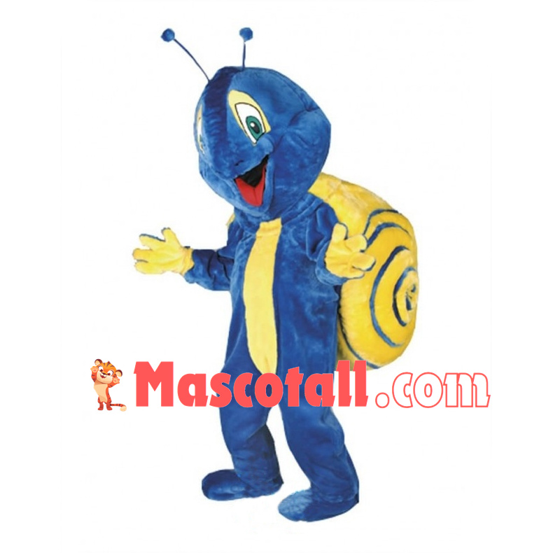 Lovely Blue Snail Mascot Costume