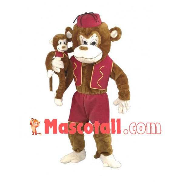 Circus Monkey Mascot Costume 