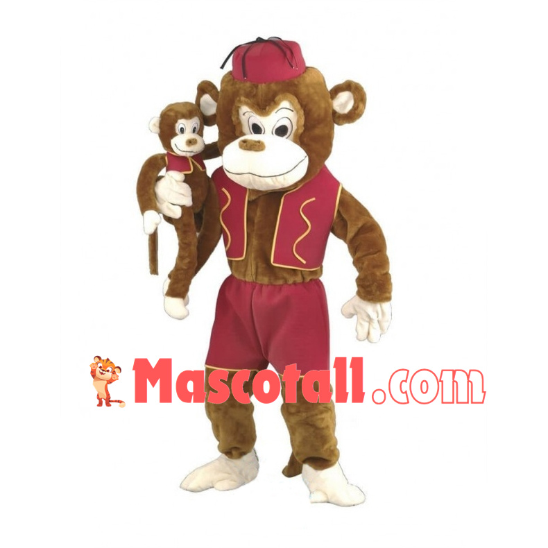 Circus Monkey Mascot Costume 