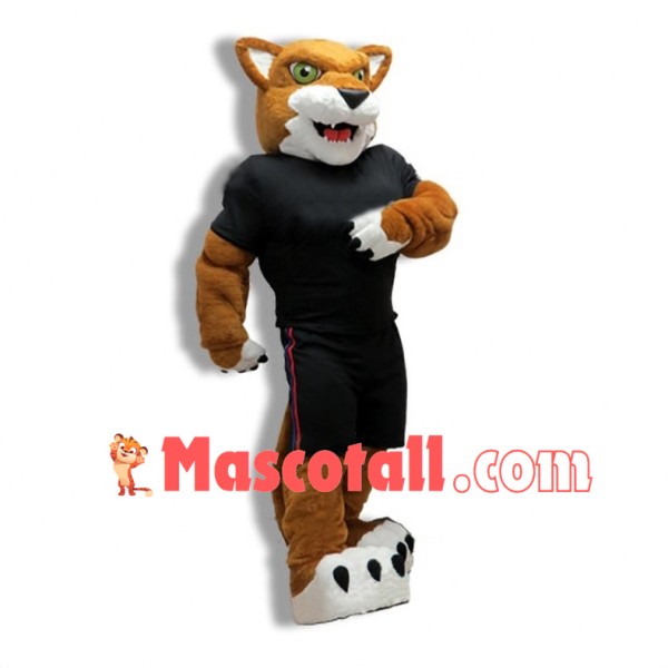 College Power Cougar Mascot Costume 