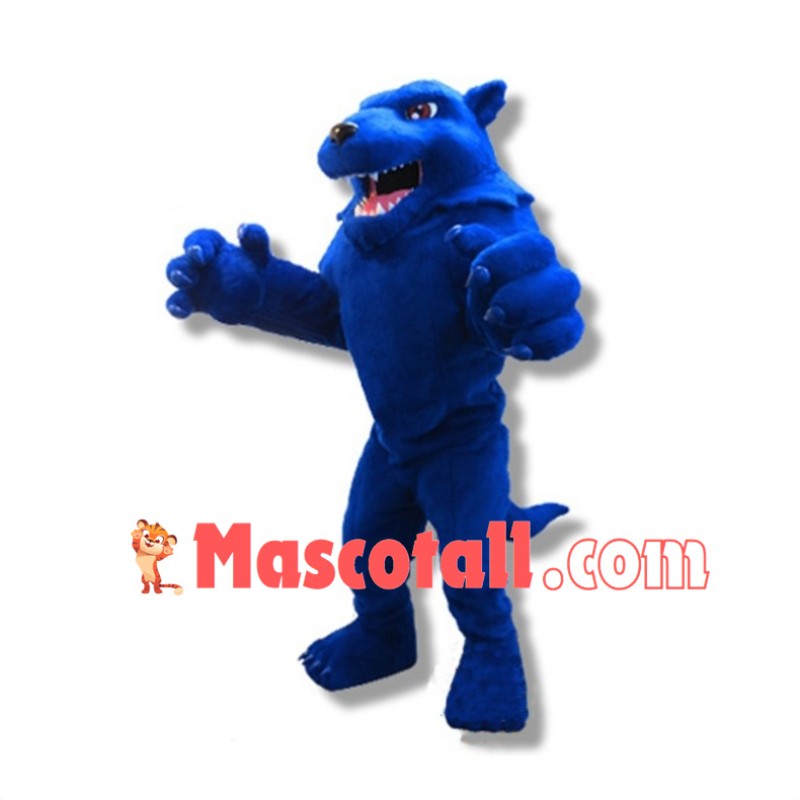 Fierce Blue Wolverine Mascot Costume 
