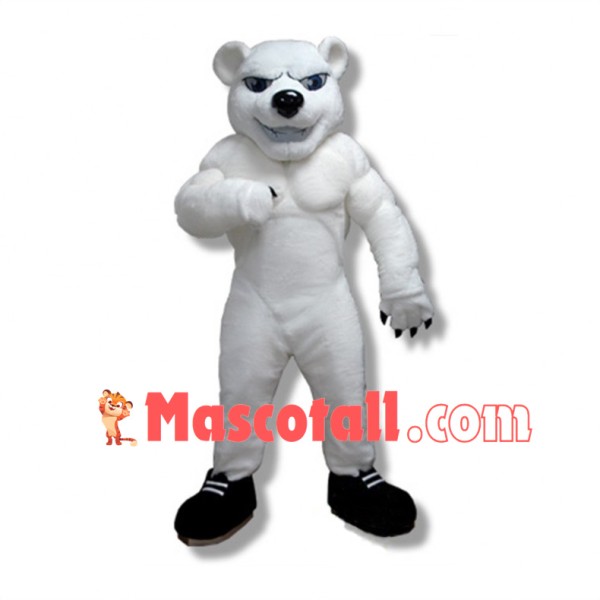 Cold Lake Minor Hockey Power Polar Bear Mascot Costume 