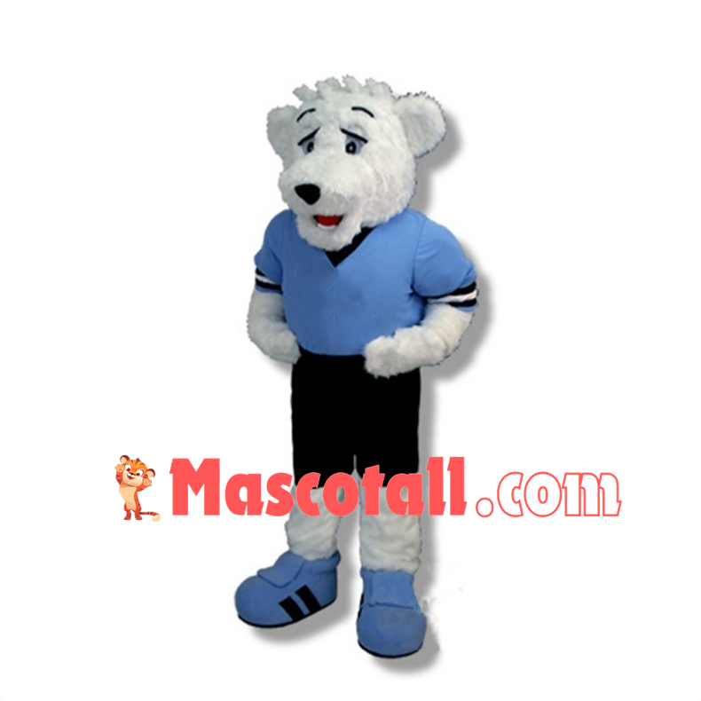 Hockey Polar Bear Mascot Costume 