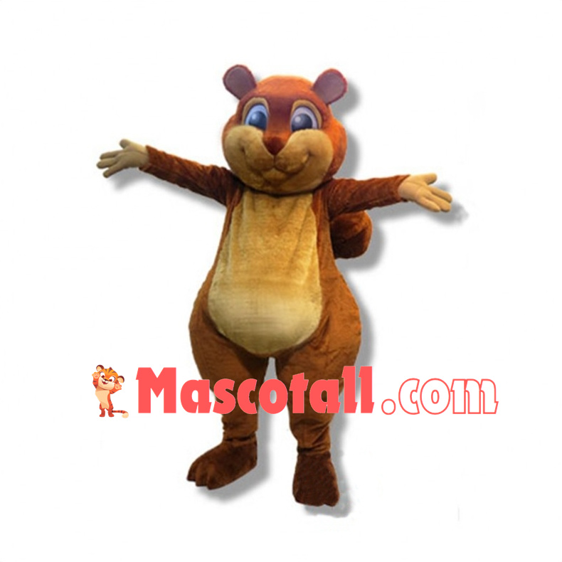 Cute Squirrel Mascot Costume 