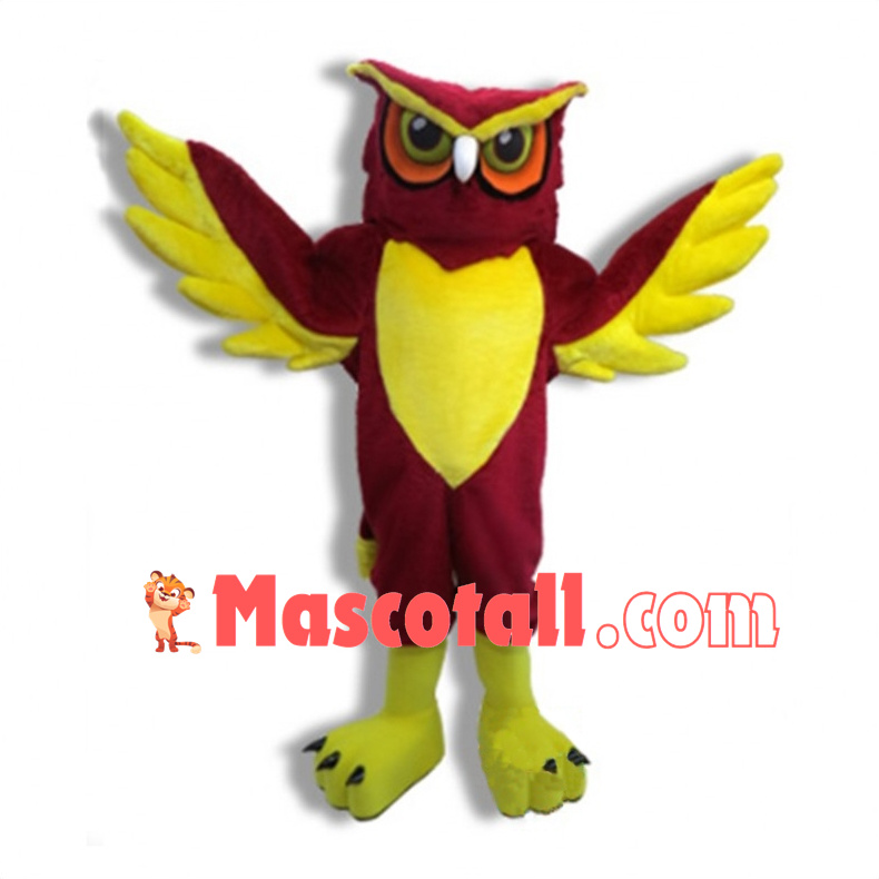 Red Owl High School Mascot Costume 