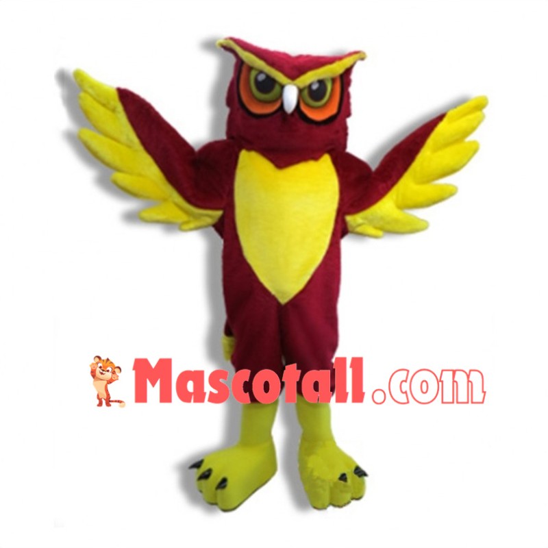 Red Owl High School Mascot Costume 