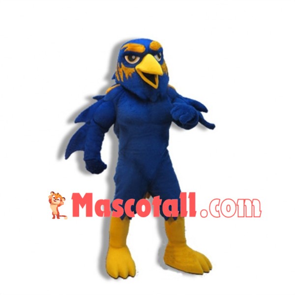 Power Blue Raven Mascot Costume 