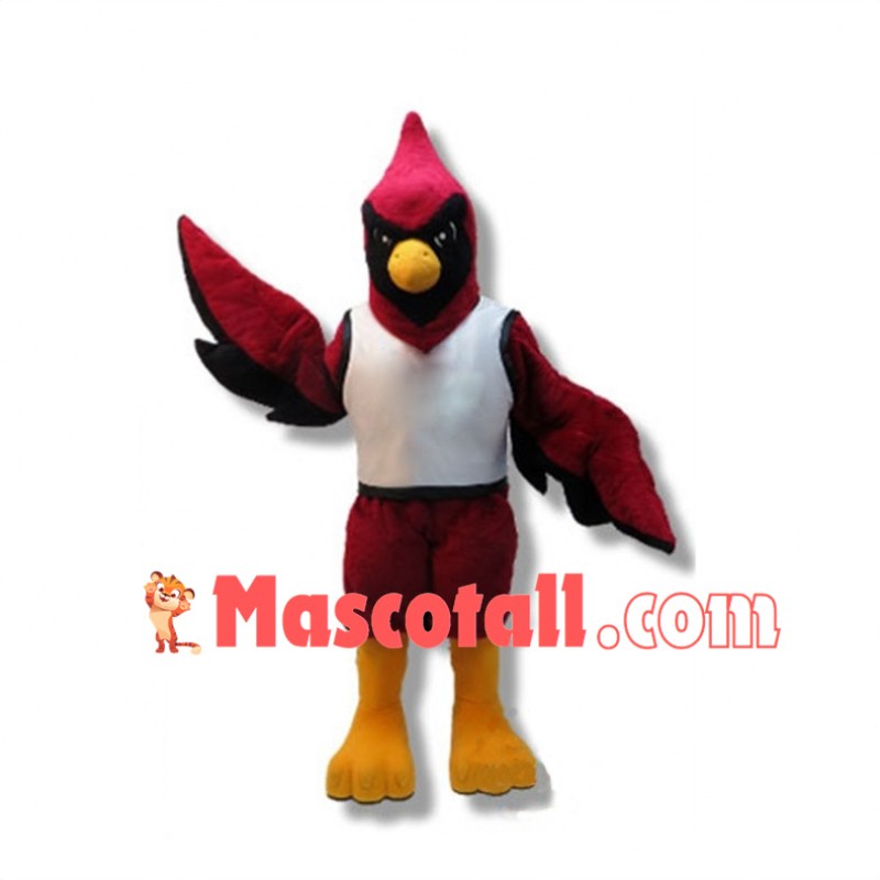 College Cardinal Mascot Costume 