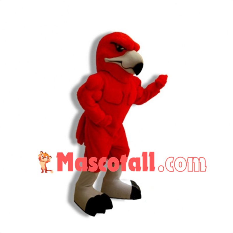 Power Red Hawk Secondary School Mascot Costume 