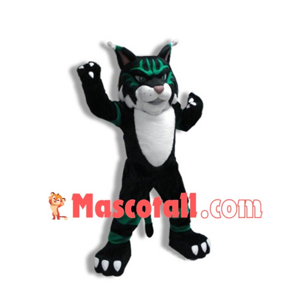 Confident Wildcat High School Mascot Costume 