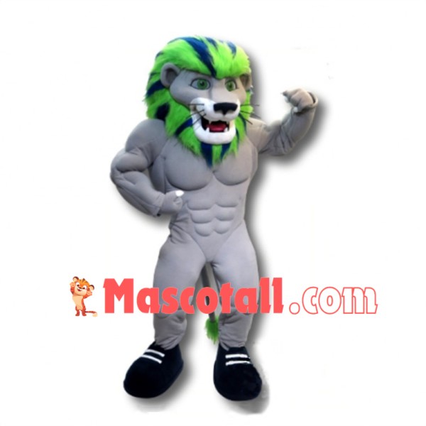 Power Dunkin the River Lion Mascot Costume 