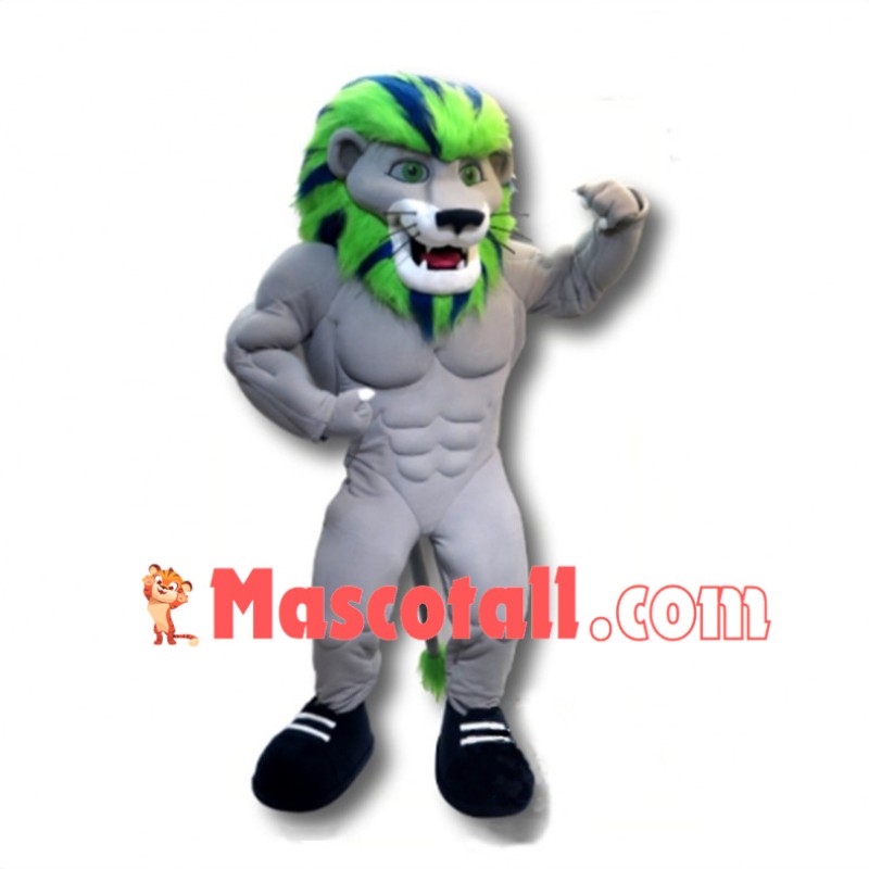 Power Dunkin the River Lion Mascot Costume 