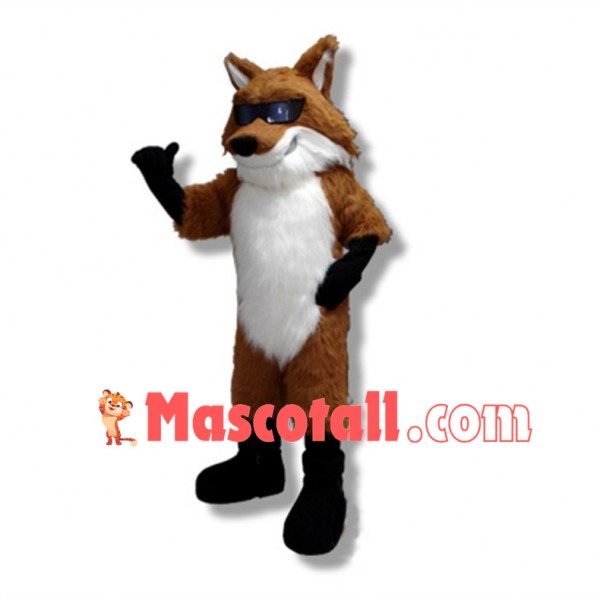 Cool Fox Mascot Adult Costume 