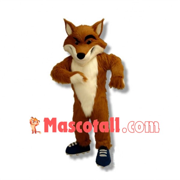 Mischievous Slyde the Fox Mascot Adult Costume 