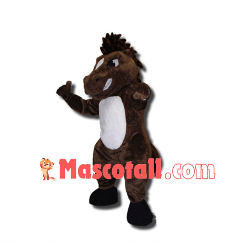 College Fierce Brown Mustang Mascot Costume 