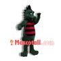 Happy Green Dragon Mascot Adult Costume 