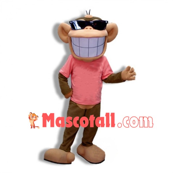 Cool Monkey Mascot Adult Costume 