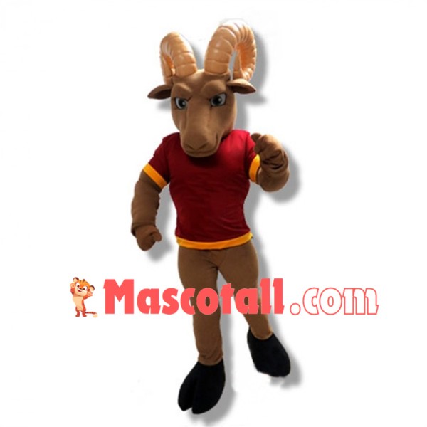Sport Brown Ram High School Mascot Costume 
