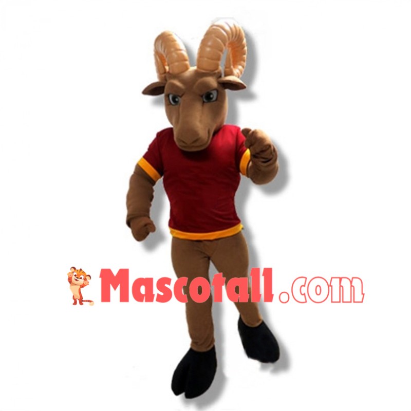 Sport Brown Ram High School Mascot Costume 