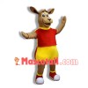 Lovely Light Brown Kangaroo Mascot Adult Costume 