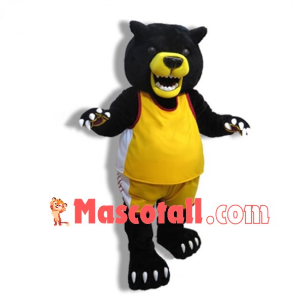 College Basketball Fierce Black Bear Mascot Costume 