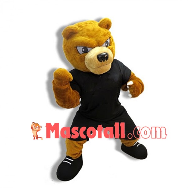 Fierce Brown Bear High School Mascot Costume 