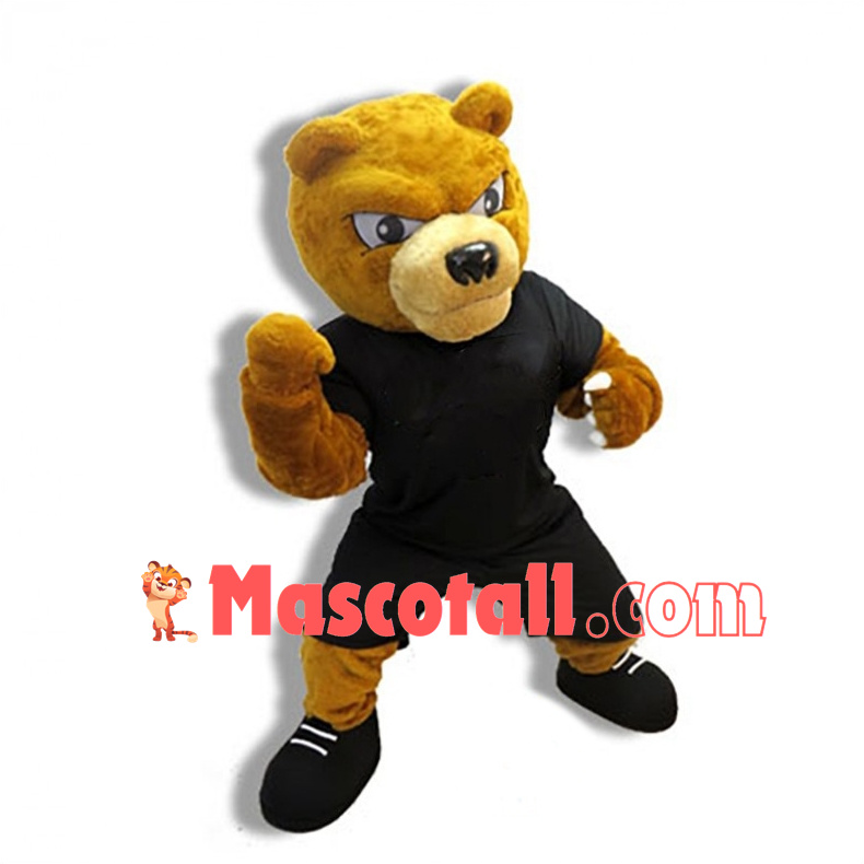 Fierce Brown Bear High School Mascot Costume 