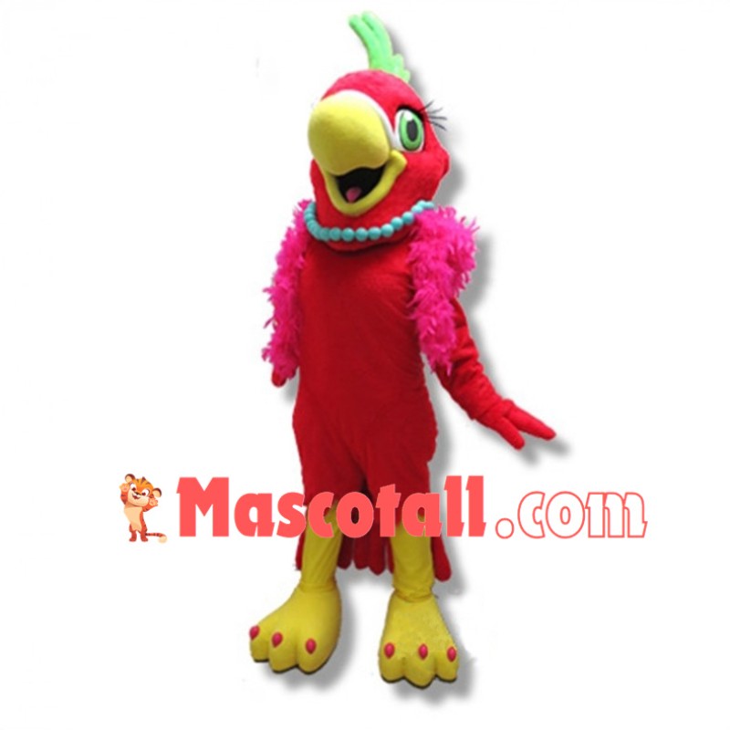 Beautiful Polly Parrot Mascot Adult Costume 