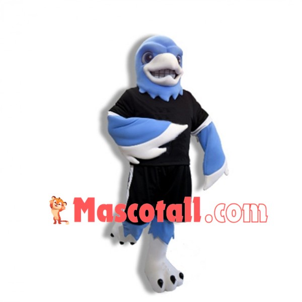 Blue Thunderbird High School Mascot Costume 