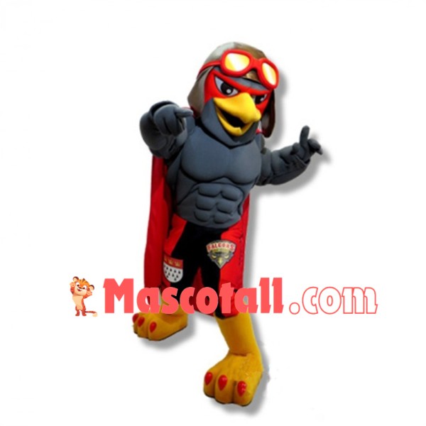 Power Grey Cologne Falcons Mascot Costume 