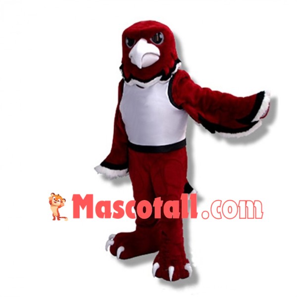 University Red War Hawk Mascot Costume 