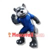 College Husky Mascot Costume 