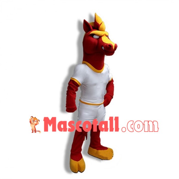 Power Fierce Red Colts High School Mascot Costume 