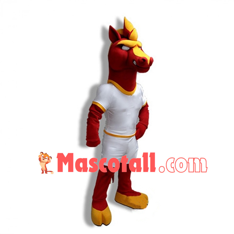 Power Fierce Red Colts High School Mascot Costume 