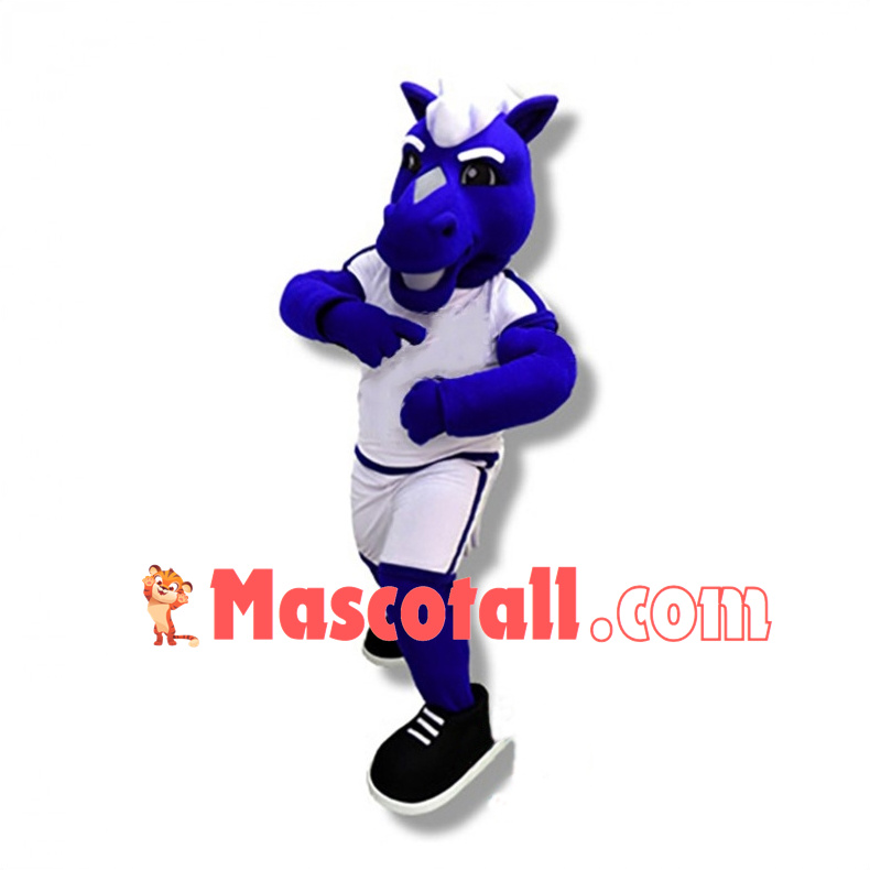 Power Blue Pony High School Mascot Costume 