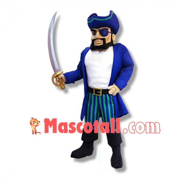 College Pirate Mascot Costume 