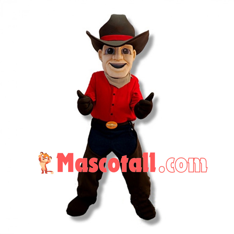 Cowboy Mascot Costume 