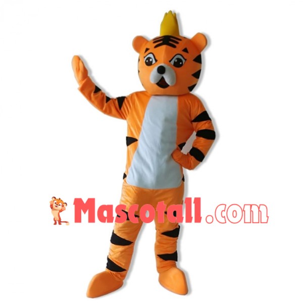 Prince Tiger Mascot Costume 