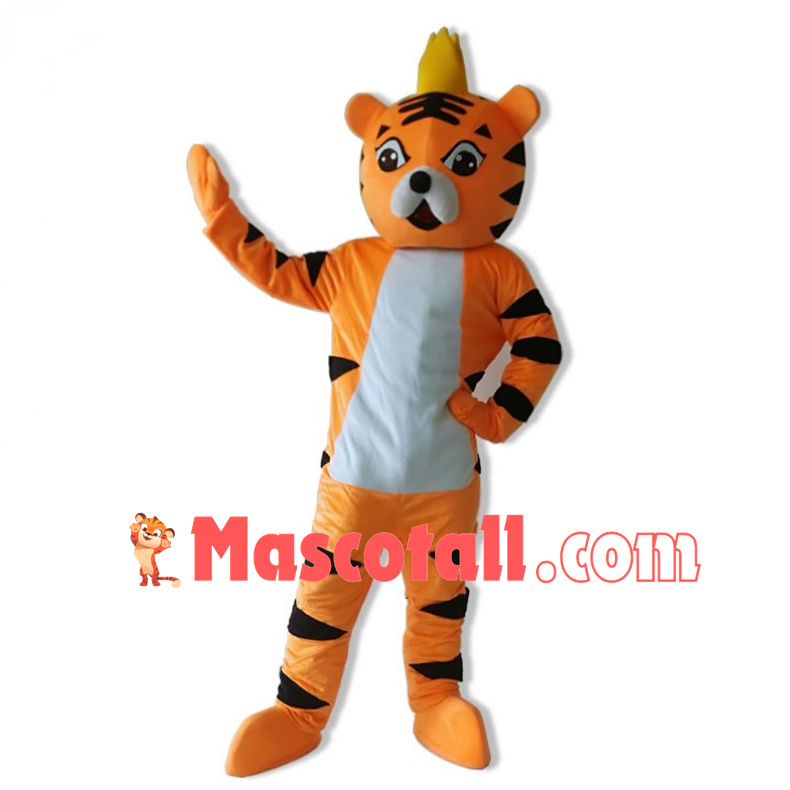 Prince Tiger Mascot Costume 