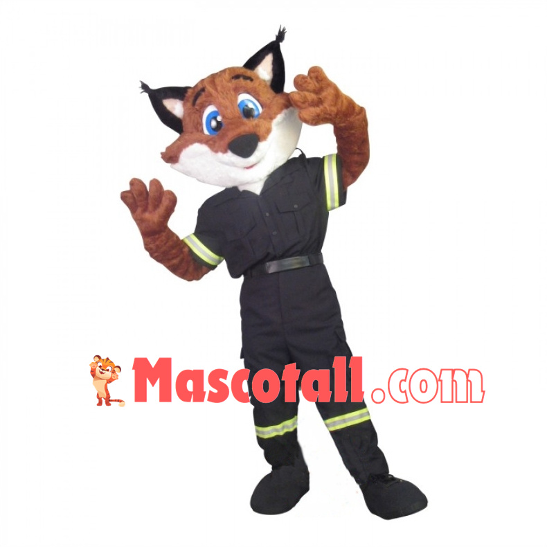 Paramedic Fox Mascot Costume 