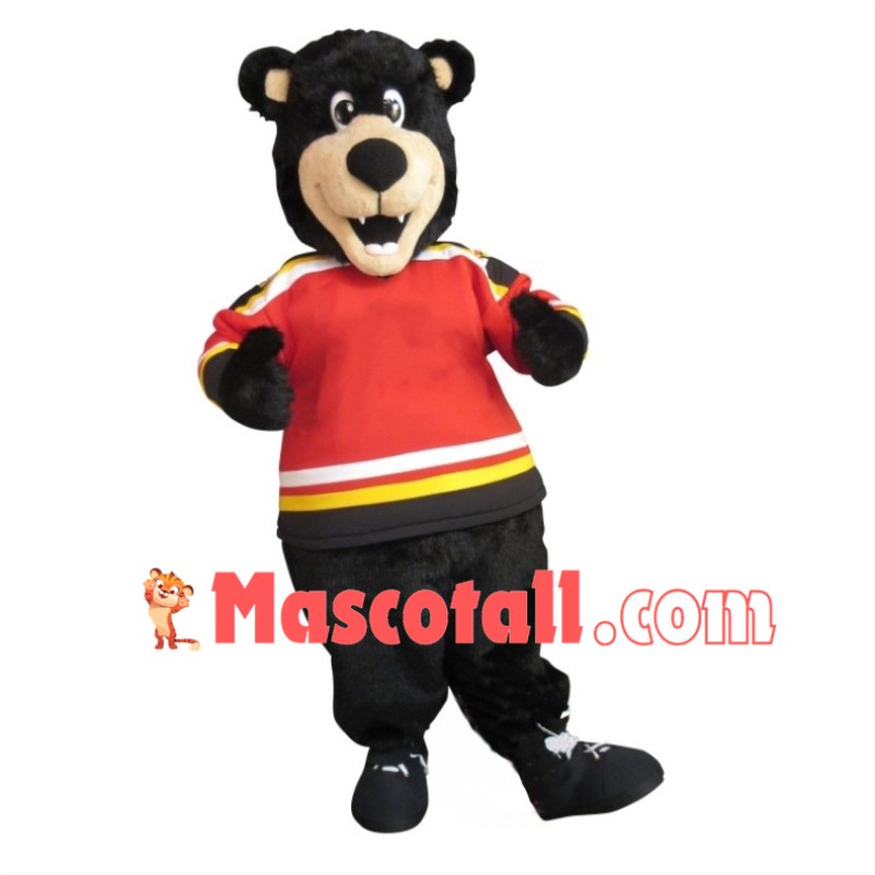 Lovely Sports Black Bear Mascot Costume	
