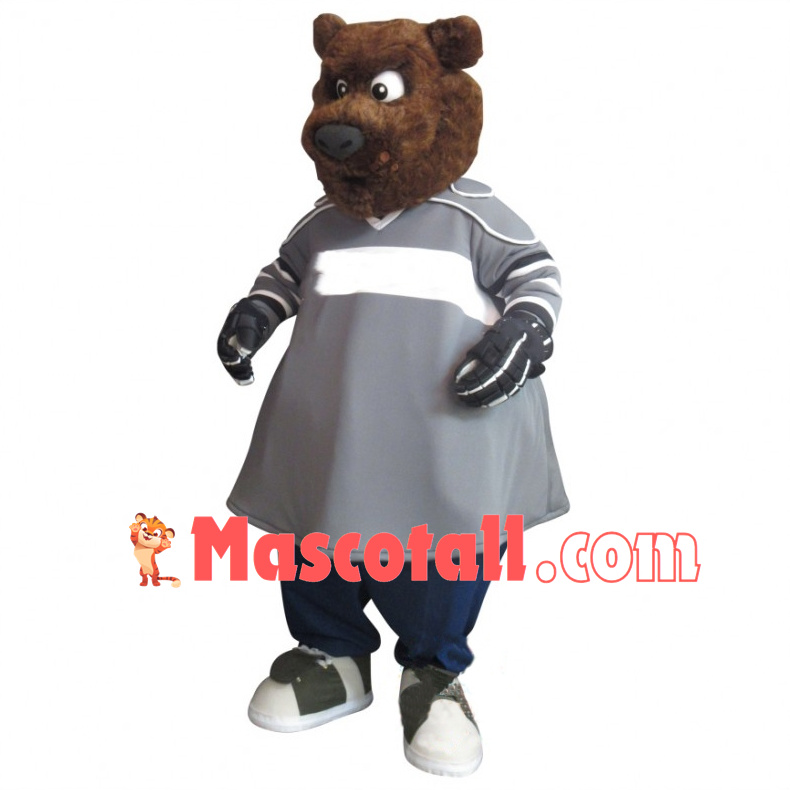 Explorer Brown Bear Mascot Costume 