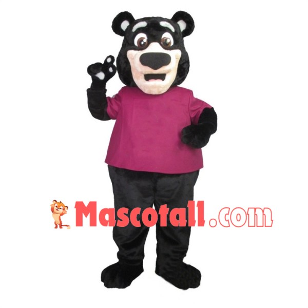 Lovely Black Bear Mascot Adult Costume 