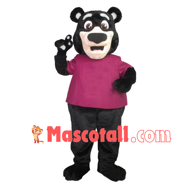 Lovely Black Bear Mascot Adult Costume 