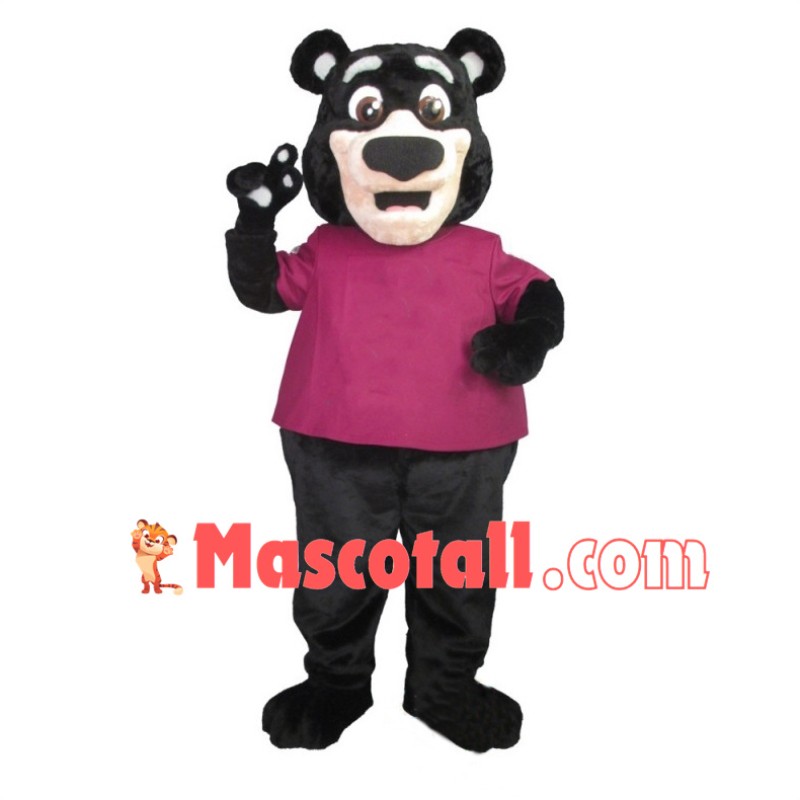 Lovely Black Bear Mascot Adult Costume 