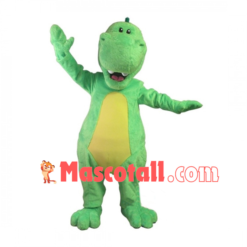 Lovely Green Dinosaur Lightweight Mascot Costume 