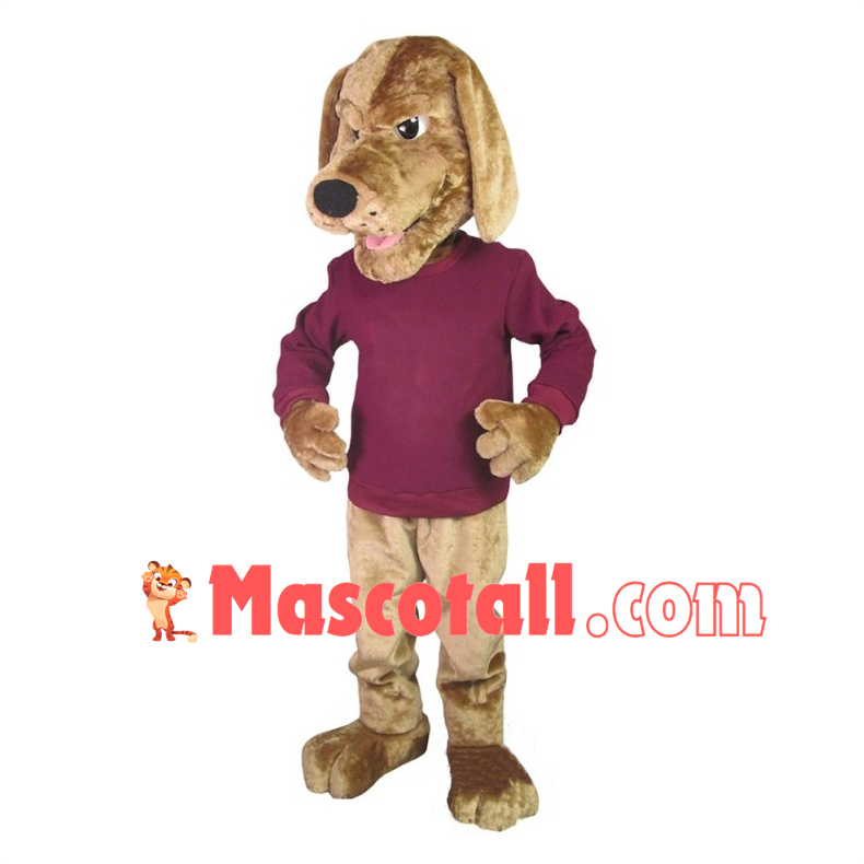 Fierce Golden Pointer Dog Mascot Costume 