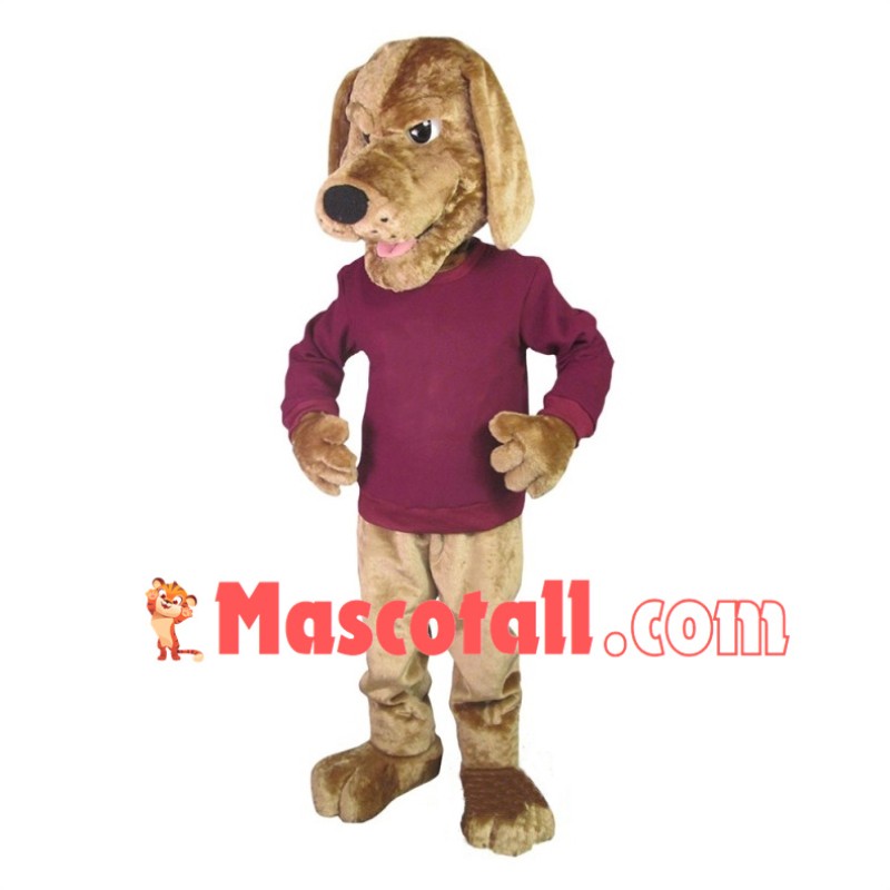 Fierce Golden Pointer Dog Mascot Costume 